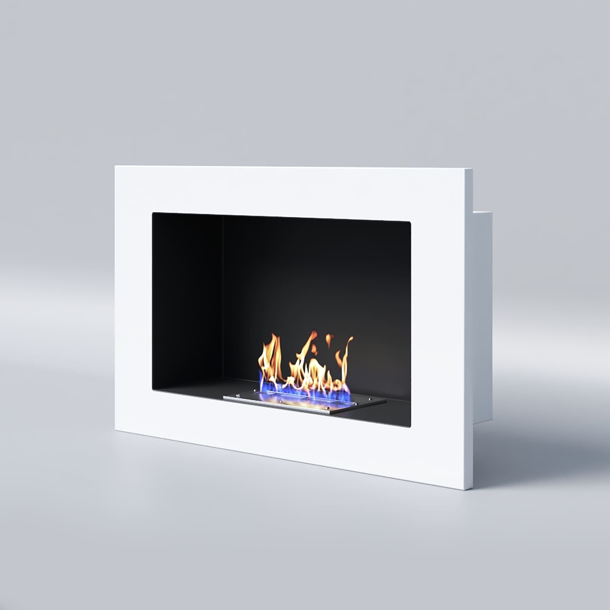 Биокамин "Русский огонь" Лайт Бланк 650V с декоративным стеклом (стемалитом) по цене 13 950 руб.