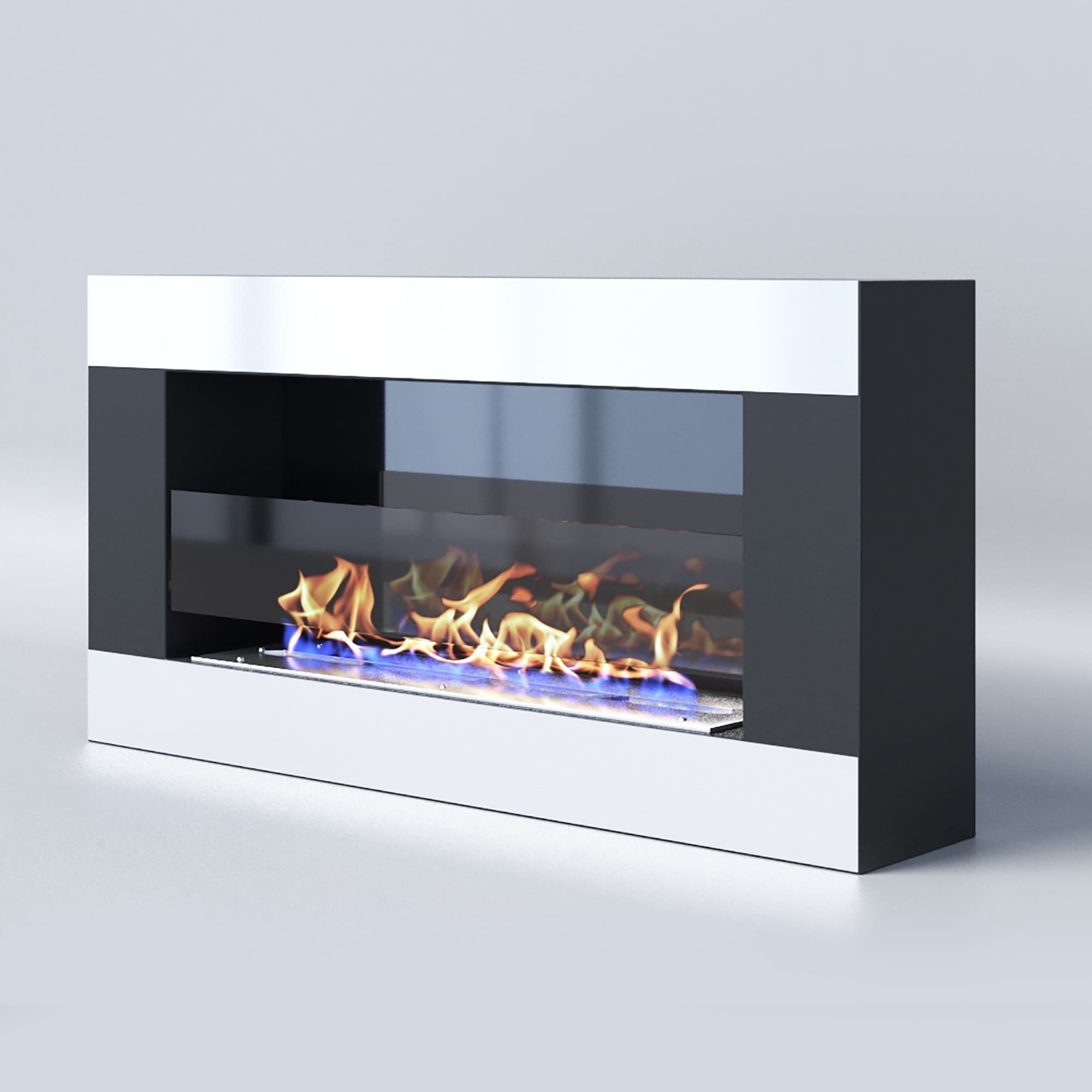 Биокамин "Русский огонь" Модерн 800N настенный с защитным и декоративным стеклом по цене 27 110 руб.