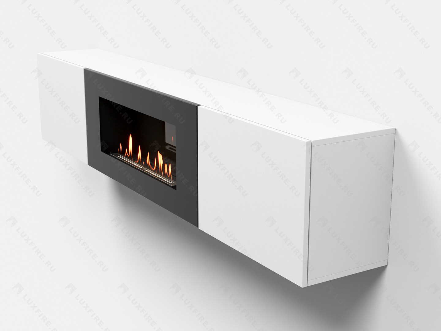 Тумба ТВ Lux Fire "Ладога" настенная 1800 матовая, белая с биокамином 900 Тумба ТВ Lux Fire "Ладога" настенная 1800 матовая, белая с биокамином 900 по цене 89 397 руб.