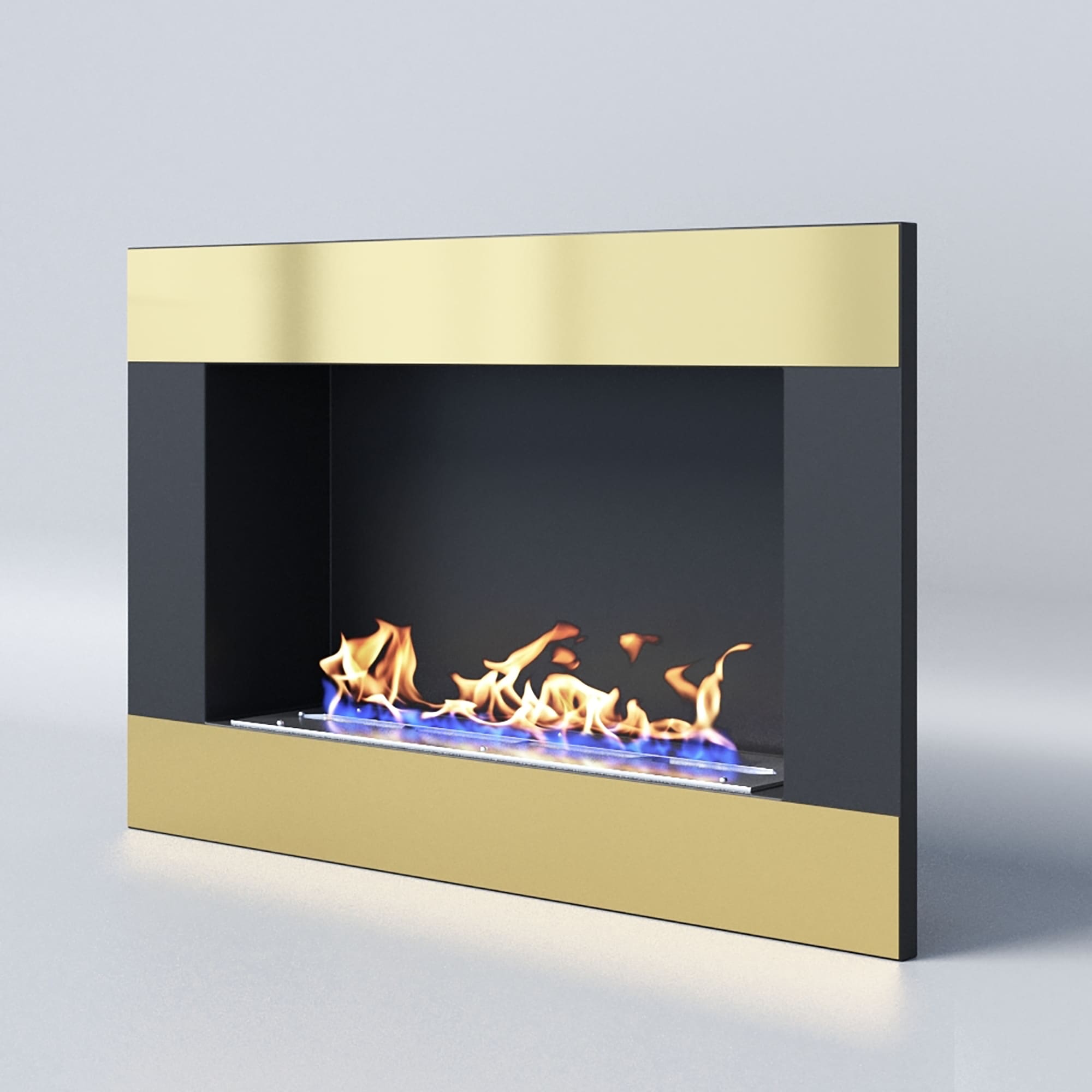 Биокамин "Русский огонь" Голд 800V встраиваемый (высота 500мм.) с защитным и декоративным стеклом по цене 41 550 руб.