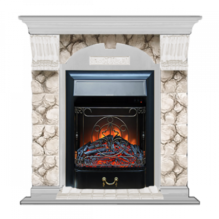 Арочный Карелия (беленый дуб)+Majestic Black