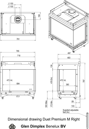 Газовый камин Faber Duet M