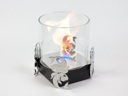 Настольный биокамин Lux Fire Зодиак "Рыбы" Чёрный по цене 15 000 руб.