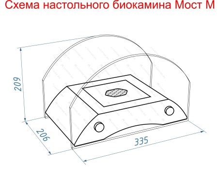 Настольный биокамин Lux Fire "Пушкинский мост" М (черный) Настольный биокамин Lux Fire "Пушкинский мост" М (черный) по цене 19 602 руб.